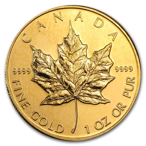 1992 Canada 1 oz Gold Maple Leaf BU 1992 Canada 1 oz Gold Maple Leaf BU
